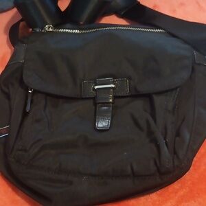 Tumi black nylon crossbody bag 10 inches by 10 inches
